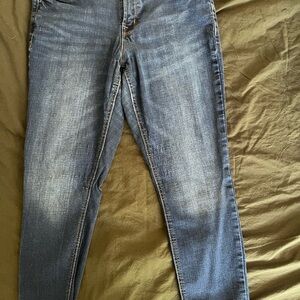 Old Navy Blue Skinny Jeans with Vintage Fading